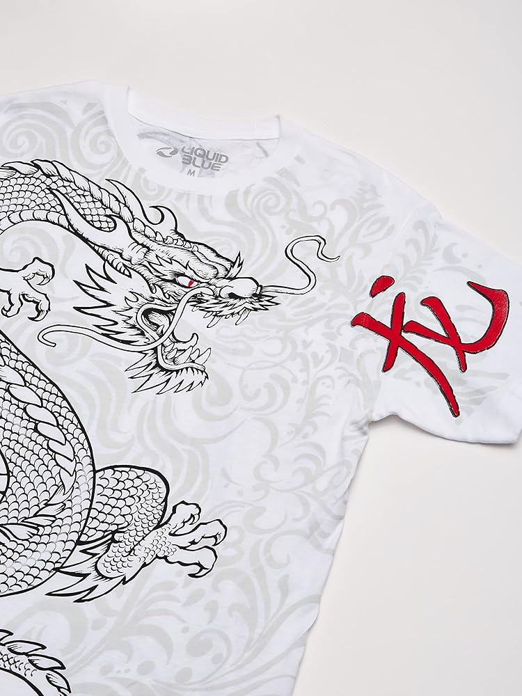 トップス 2000's \"Blue Dragon\" White Tee Size:L VINTAGE YU-GI-OH SETO KAIBA BLUE EYED WHITE DRAGON 2000S TEE